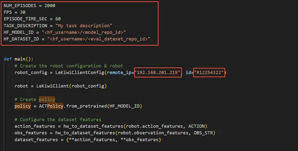 evaluate.py 配置